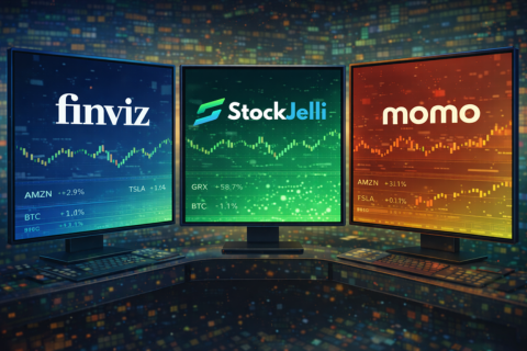 StockJelli vs Finviz vs MOMO Comparison